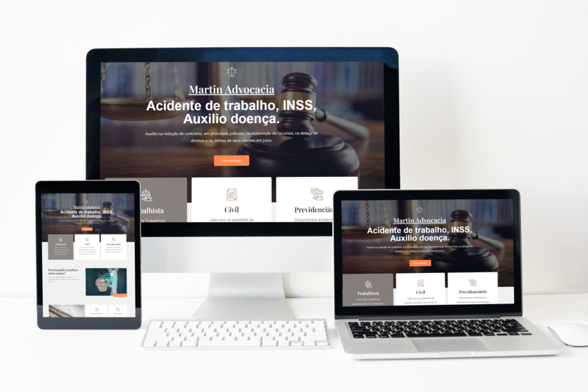 Home site para advogado